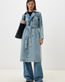 Плащ джинсовый