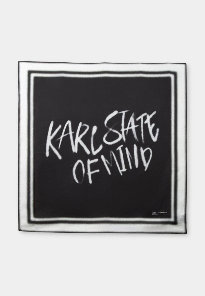 Элегантный платок на осень с принтом в граффити-стиле от Karl Lagerfeld Jeans